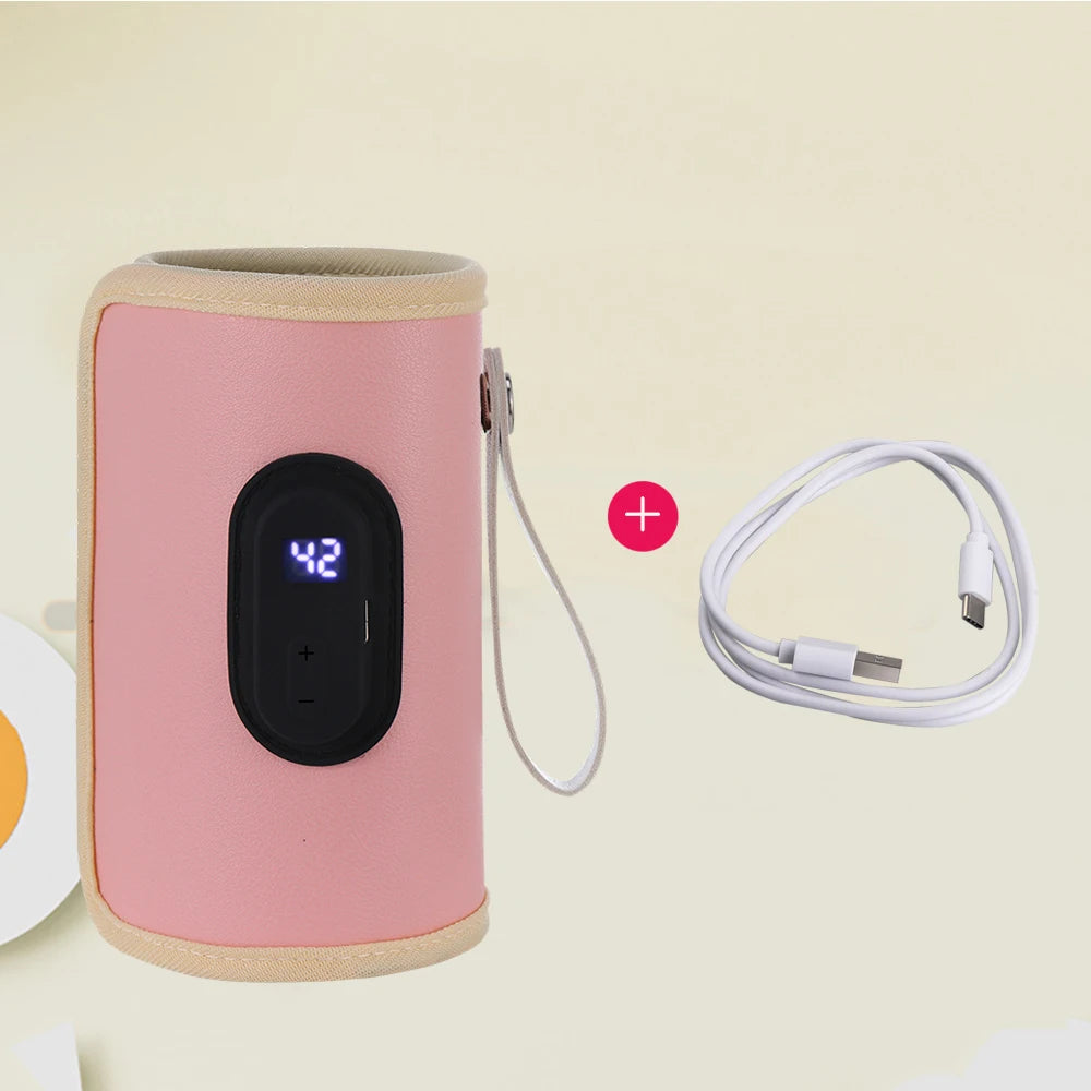 Portable Baby Bottle Warmer – USB Milk Heater for Home & Travel