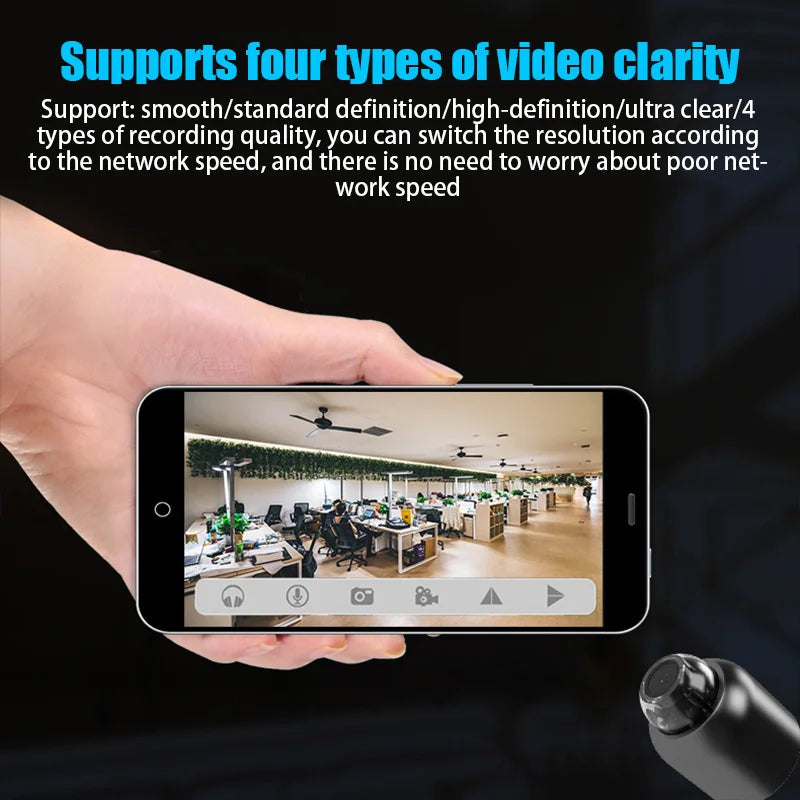 1080P Mini Wireless Camera with Night Vision & Motion Detection