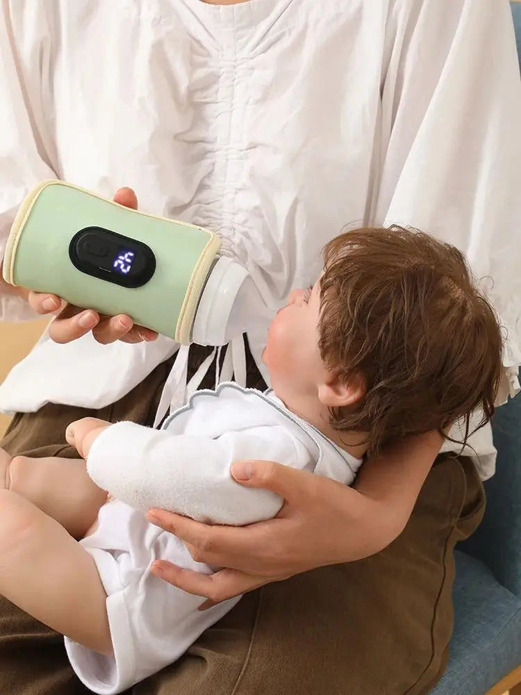 Portable Baby Bottle Warmer – USB Milk Heater for Home & Travel
