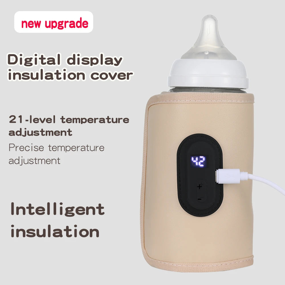 Portable Baby Bottle Warmer – USB Milk Heater for Home & Travel