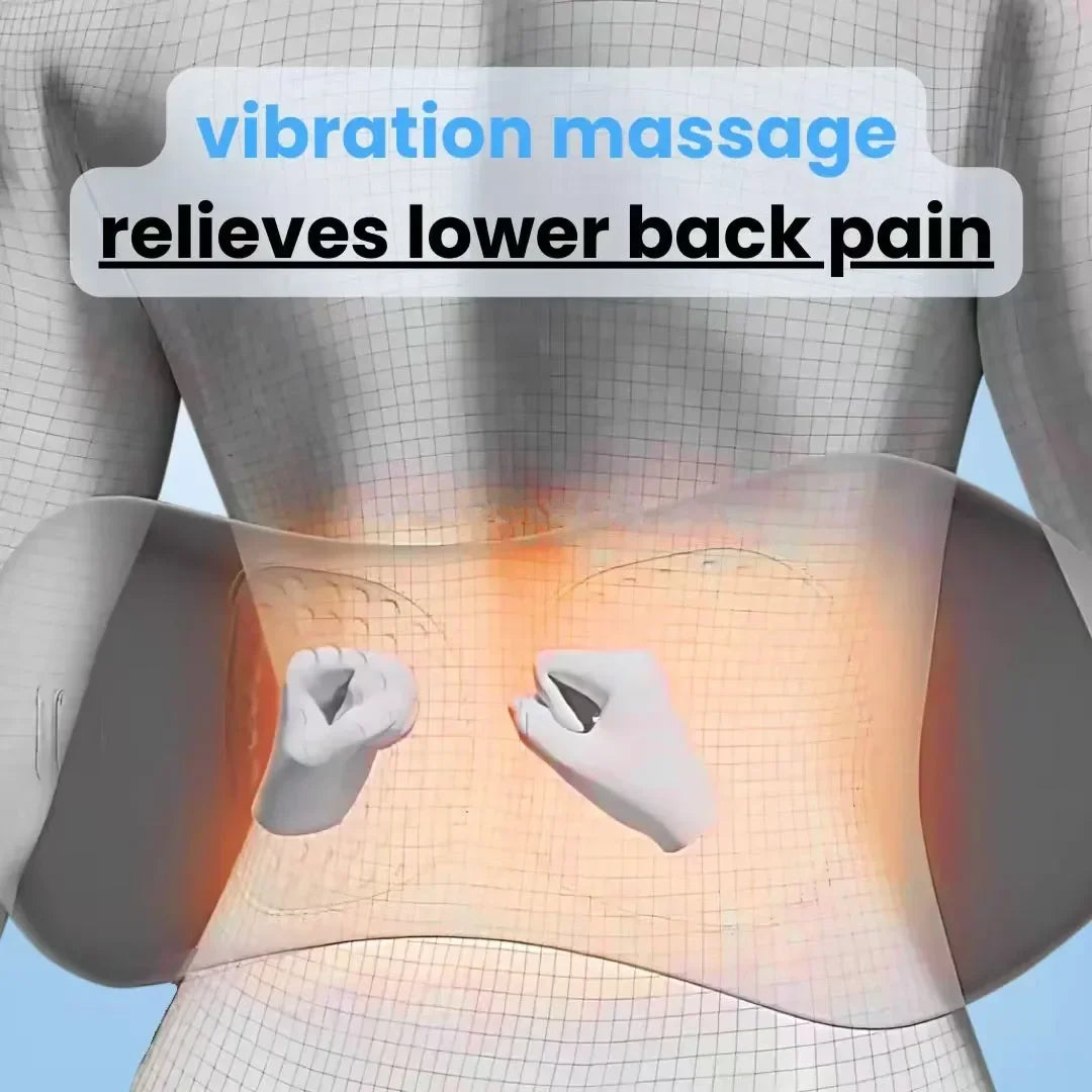 Multi-functional 3-in-1 Back Massager with Relief Bed Sleeping Shiatsu Deep Tissue Portable Shoulder Lower Back Pain Relief