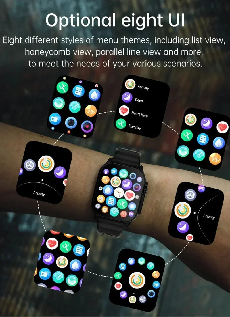 Smart Bluetooth Calling Watch with Heart Rate Monitor for Men and Women