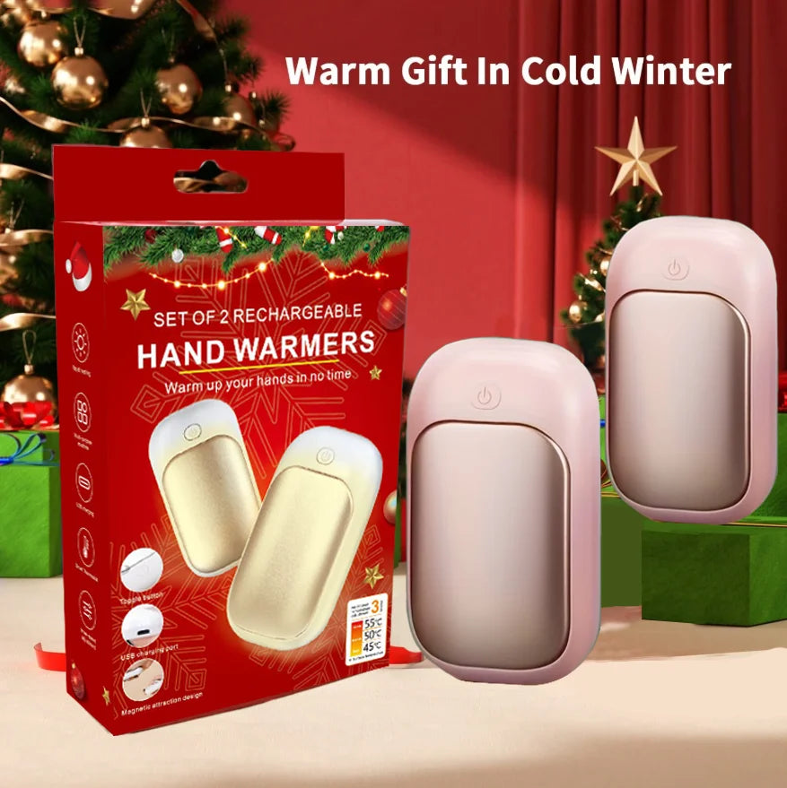 Magnetic Rechargeable Hand Warmer (2-Pack)