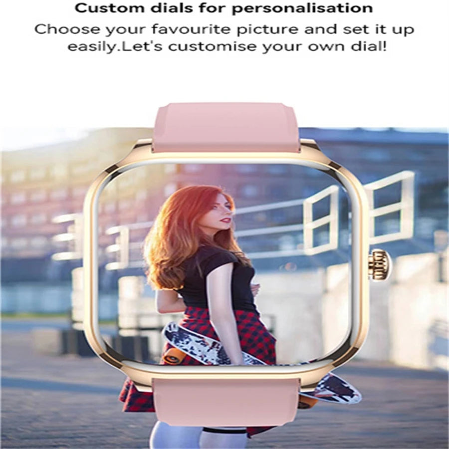 2026 New Smart Bluetooth Fitness Watch with 2.01-Inch HD Full Touch Screen