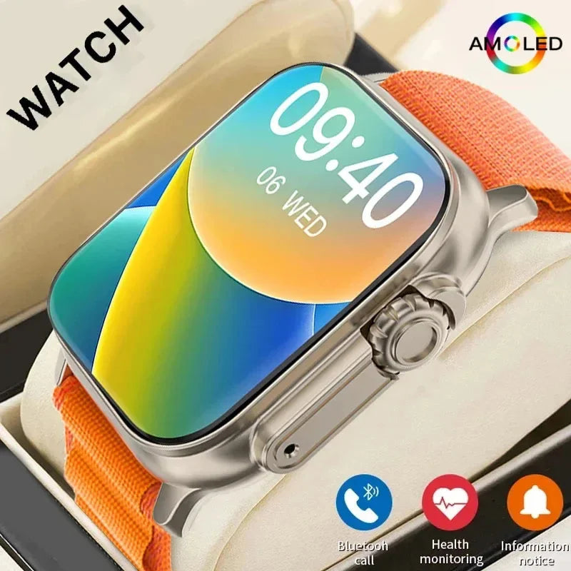 Smart Bluetooth Calling Watch with Heart Rate Monitor for Men and Women