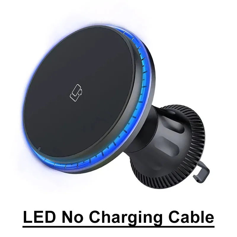 RGB Magnetic Wireless Car Charger for iPhone 12–17