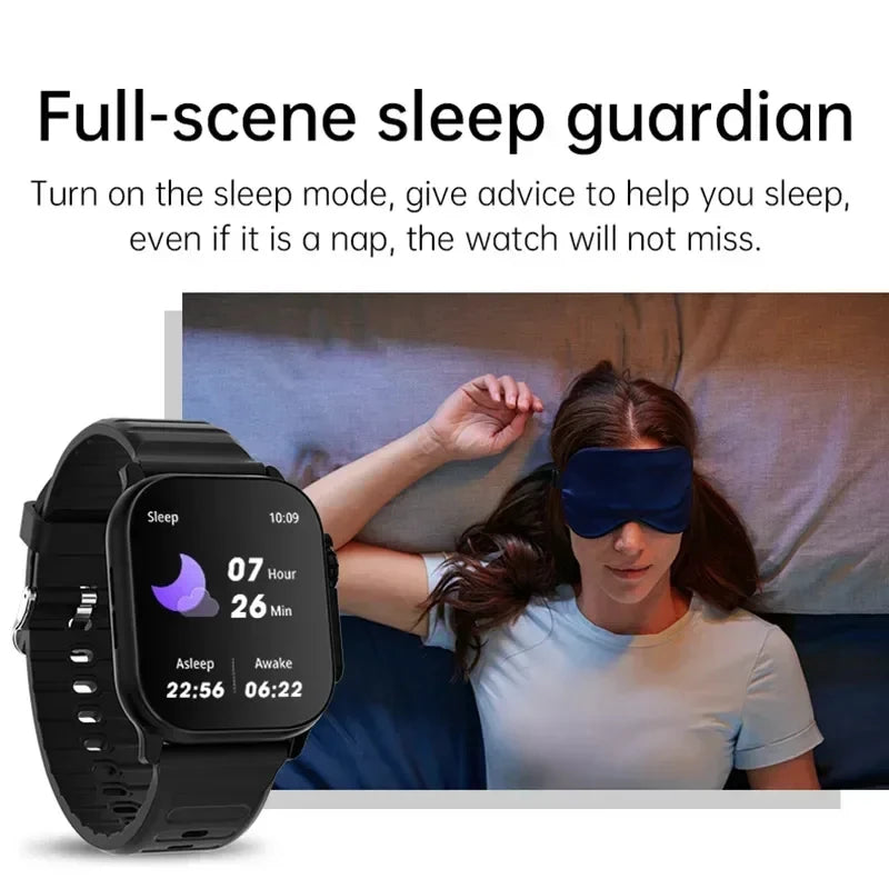 Smart Bluetooth Calling Watch with Heart Rate Monitor for Men and Women
