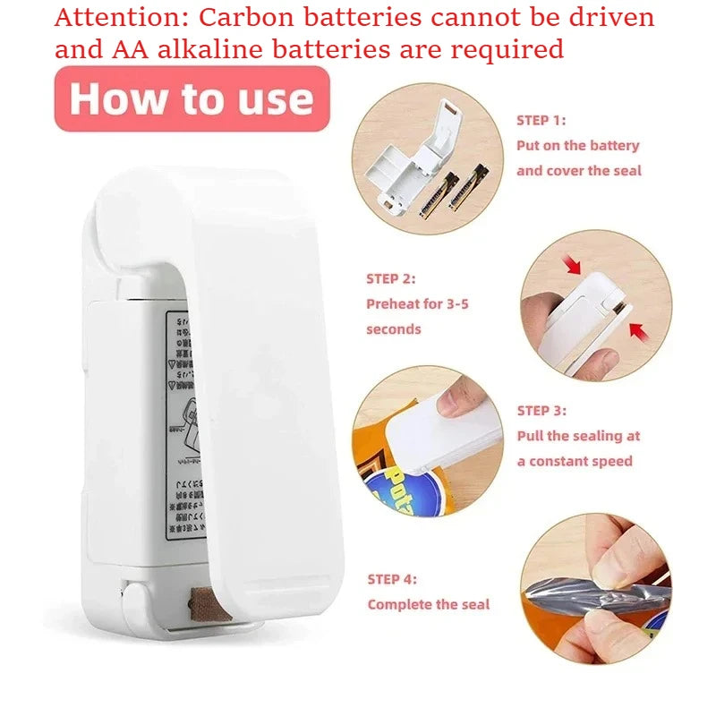 Mini Portable Heat Sealer – Bag & Food Sealing Machine