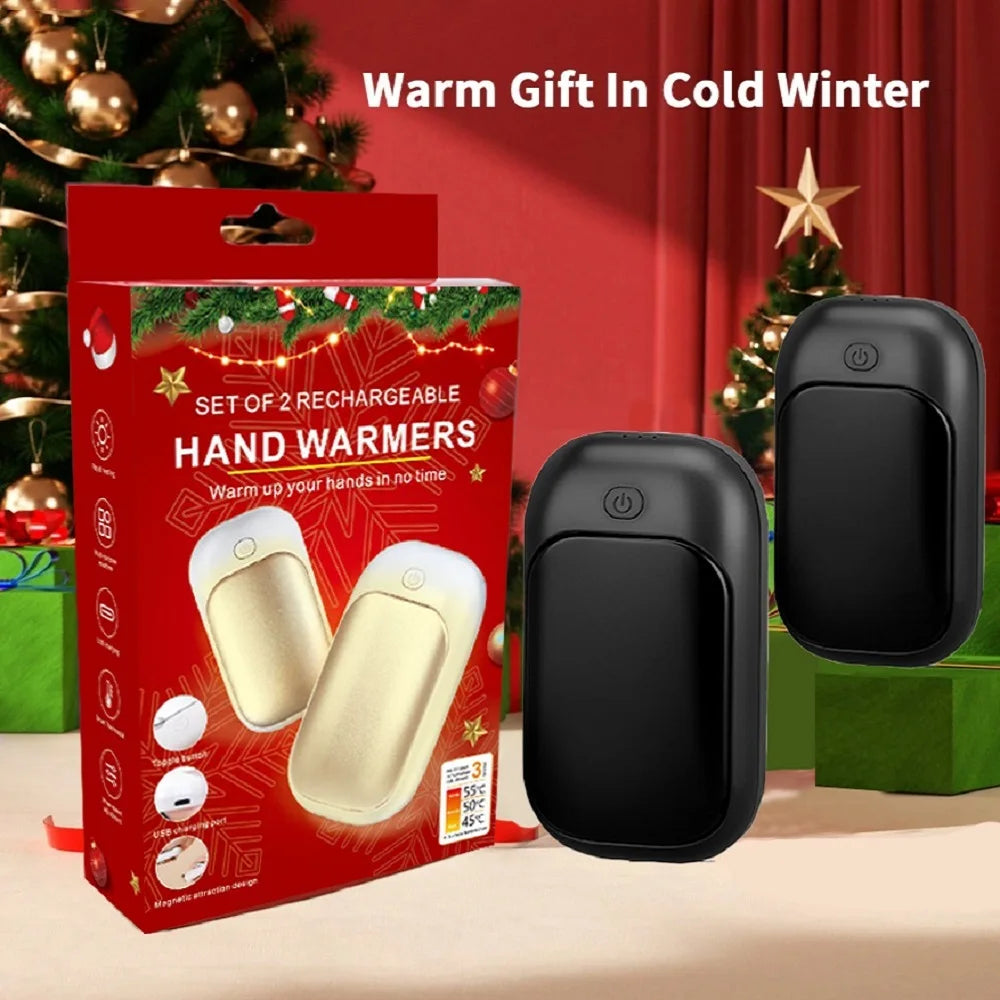 Magnetic Rechargeable Hand Warmer (2-Pack)